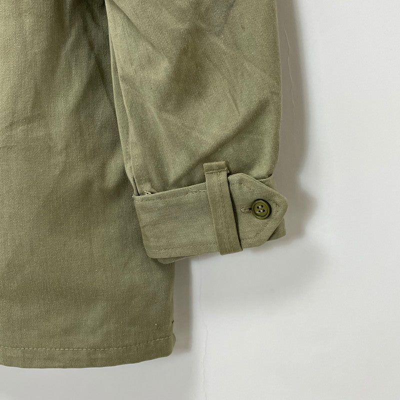 スペイン軍 カーキ ヴィンテージ M-67 チノプルオーバー シャツジャケット【FB-JK-0032B=】