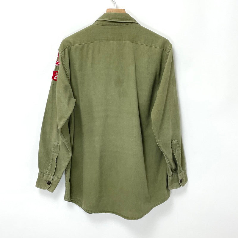 【超希少】60s BOY SCOUTS OF AMERICA/ボーイスカウト ヴィンテージ オフィシャル 長袖シャツ Mサイズ【FB-SH-0018B=】