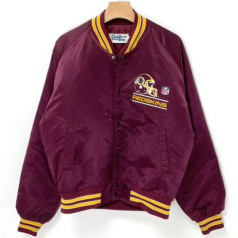 80,90s Chalk Line/チョークライン NFL アメフト ワシントン・レッドスキンズ ヴィンテージ スタジャン Lサイズ【FB-JK-0029B】