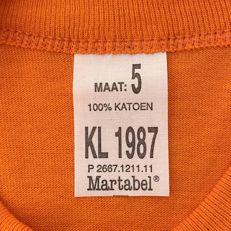 【新品】オランダ軍 オレンジ コットン ロングTシャツ【FB-TS-ML0013S-】