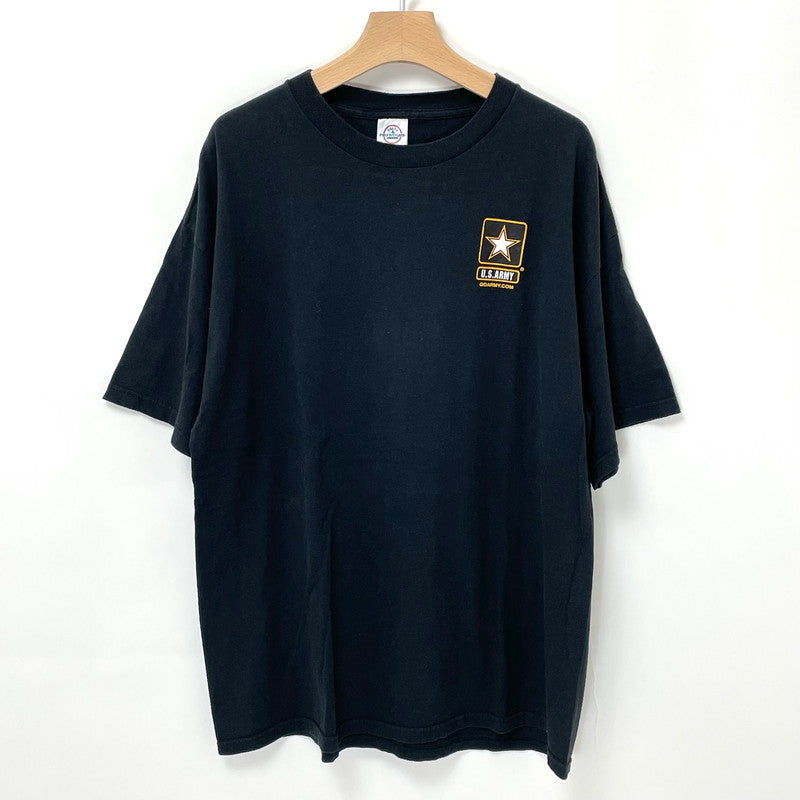 アメリカ陸軍 U.S.ARMY ブラック コットンTシャツ XLサイズ【FB-TS-0016B-】