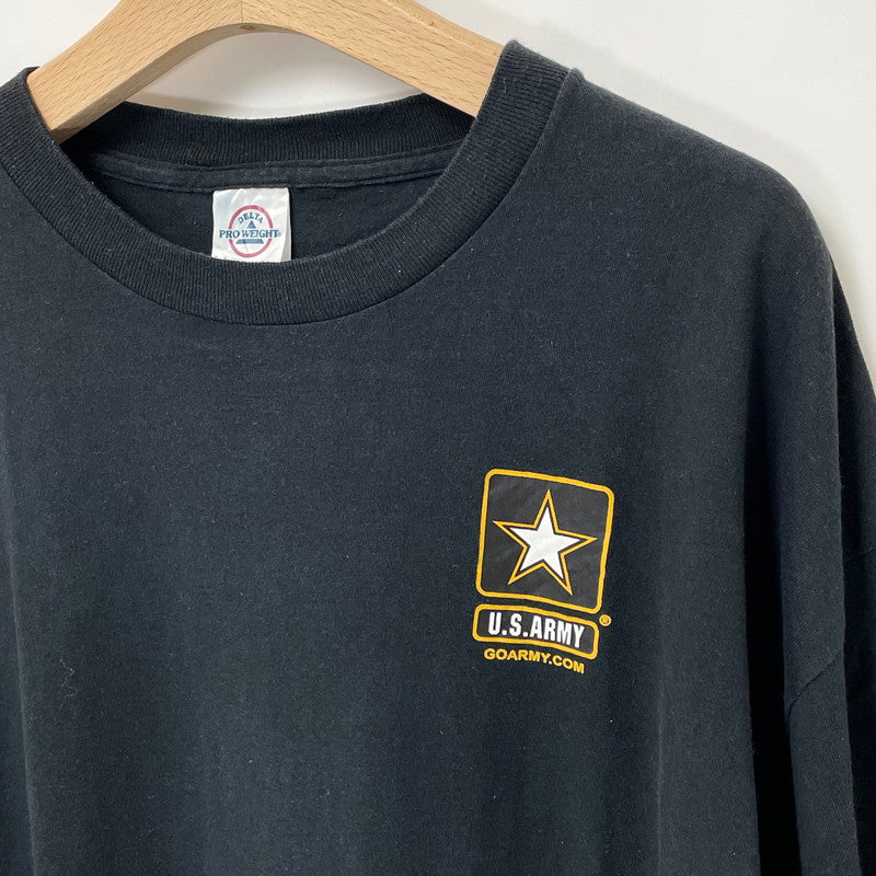 アメリカ陸軍 U.S.ARMY ブラック コットンTシャツ XLサイズ【FB-TS-0016B-】
