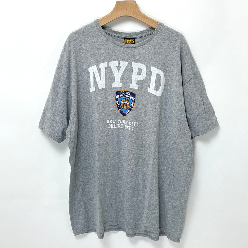 ニューヨーク市警察 NYPD グレー オフィシャルTシャツ 2XLサイズ【FB-TS-0014B-】