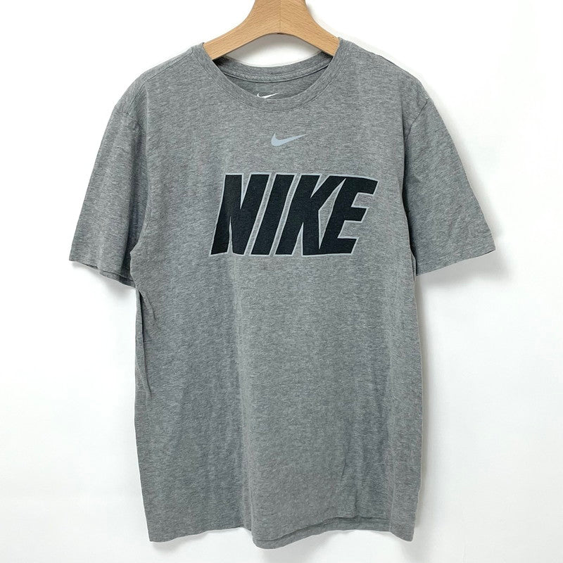 NIKE/ナイキ グレー アスレチックカット ロゴTシャツ Lサイズ【FB-TS-0035B-】