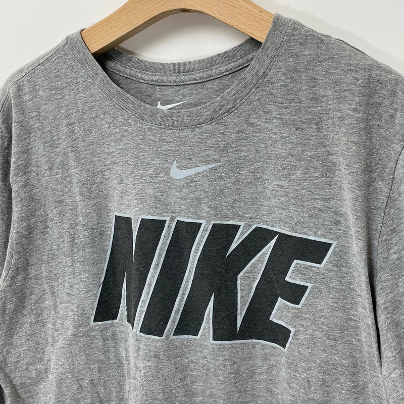 NIKE/ナイキ グレー アスレチックカット ロゴTシャツ Lサイズ【FB-TS-0035B-】