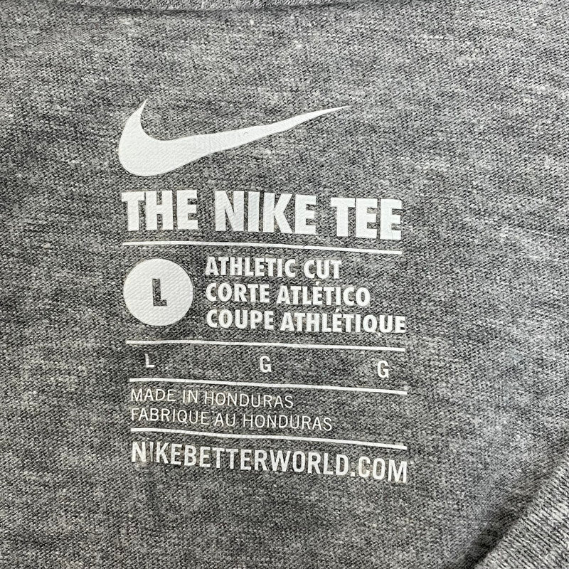 NIKE/ナイキ グレー アスレチックカット ロゴTシャツ Lサイズ【FB-TS-0035B-】