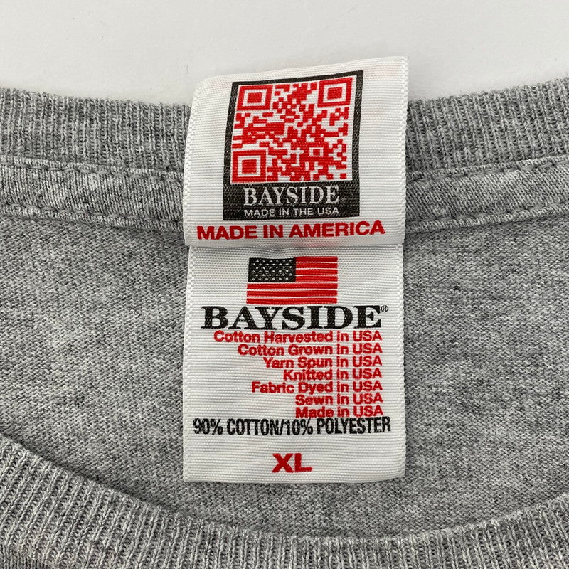 90s BAYSIDE/ベイサイド U.S.NAVY グレー ヴィンテージ Tシャツ XLサイズ【FB-TS-0029B-】
