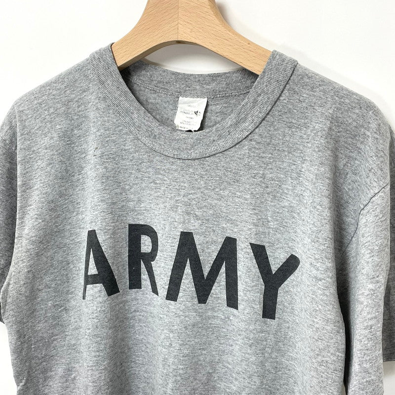 【シングルステッチ】80-90s アメリカ陸軍 U.S.ARMY グレー ヴィンテージ PFU トレーニングTシャツ Mサイズ【FB-TS-0027C-】