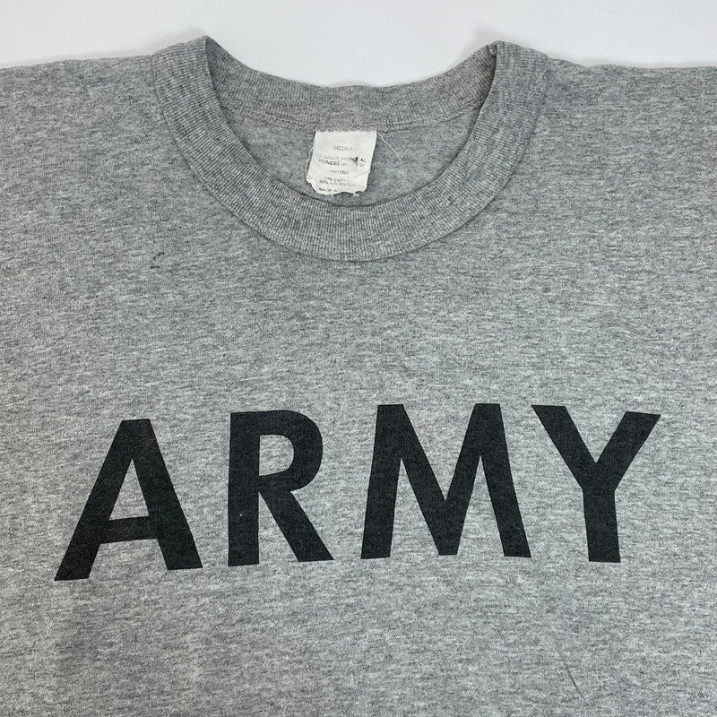 【シングルステッチ】80-90s アメリカ陸軍 U.S.ARMY グレー ヴィンテージ PFU トレーニングTシャツ Mサイズ【FB-TS-0027C-】