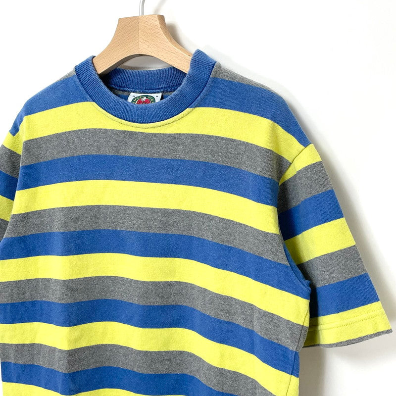 90s BARBARIAN/バーバリアン ストライプ コットン ラガーウェアTシャツ Mサイズ【FB-TS-0047B=】