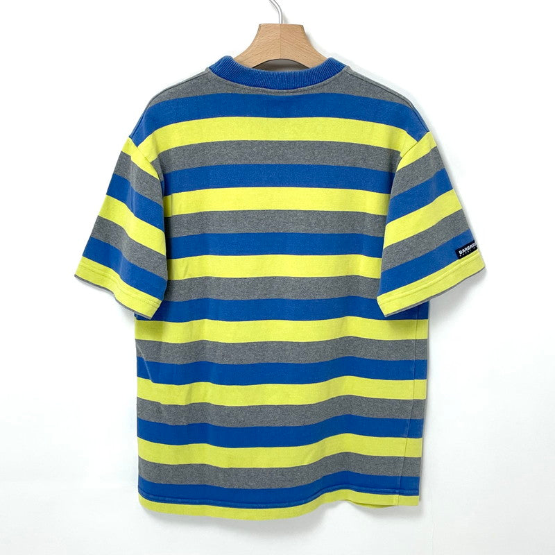 90s BARBARIAN/バーバリアン ストライプ コットン ラガーウェアTシャツ Mサイズ【FB-TS-0047B=】