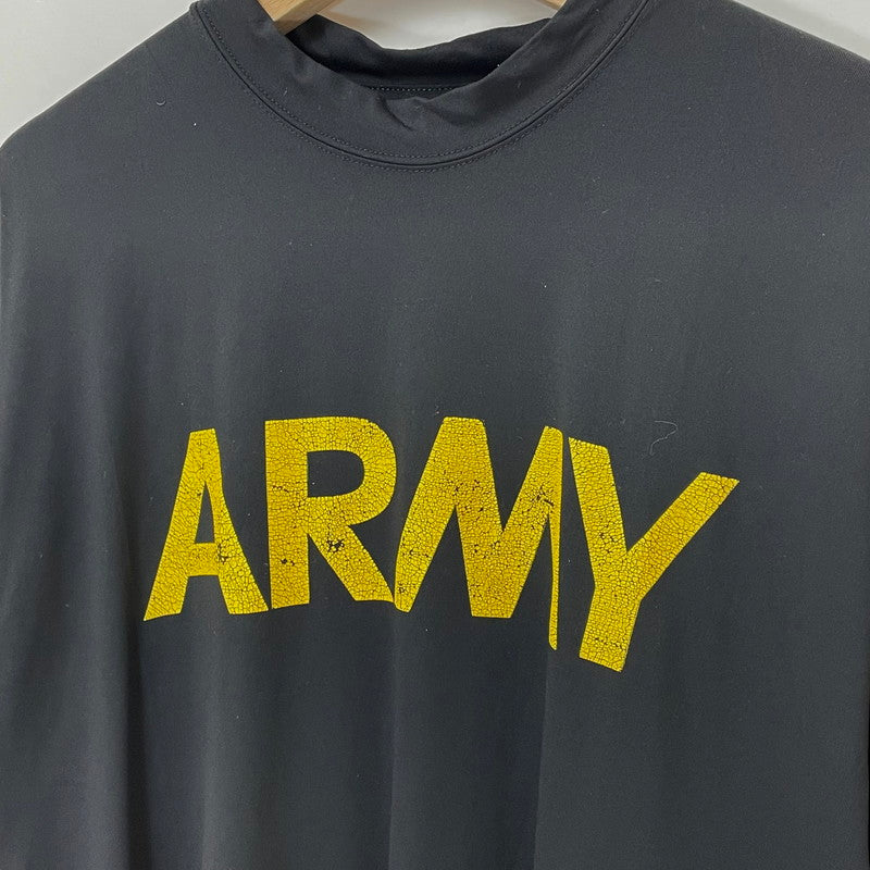 アメリカ陸軍 U.S.ARMY ブラック DRI-DUKE モイスチャーコントロール 後期型 APFU フィジカルトレーニングTシャツ【FB-TS-0041C-】