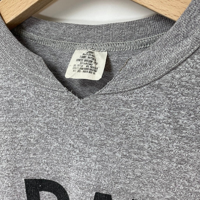 【リメイク】80s アメリカ陸軍 U.S.ARMY グレー ヴィンテージ PFU VネックTシャツ Mサイズ【FB-TS-0039B-】