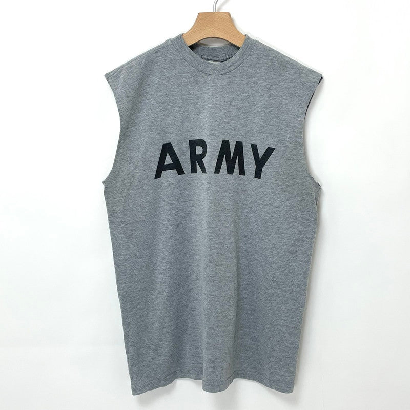 【リメイク】アメリカ陸軍 U.S.ARMY グレー 前期型 IPFU ノースリーブ マッスルTシャツ【FB-TS-0040B-】