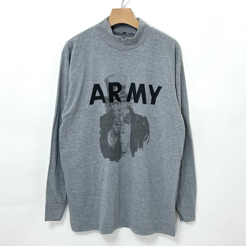 【リメイク】アメリカ軍 U.S.ARMY グレー 前期型 IPFU ロングTシャツ"Uncle Sam/アンクル・サム"【FB-TS-ML0049B-】