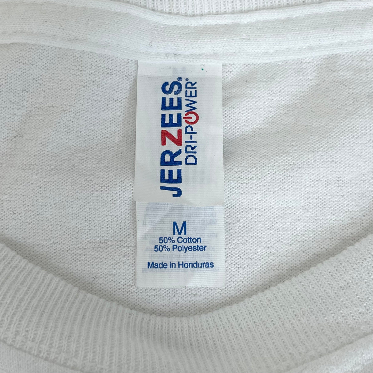 JERZEES/ジャージーズ ホワイト シャーク ヴィンテージ ドライパワーTシャツ Mサイズ【FB-TS-0045B-】