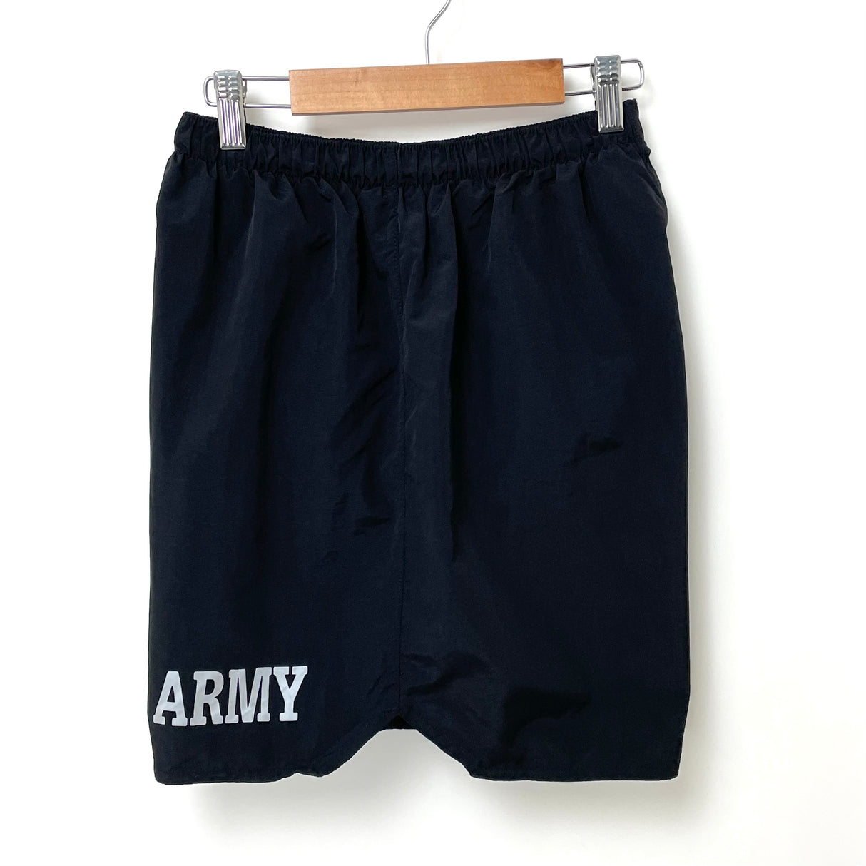 【美品】アメリカ陸軍 U.S.ARMY ブラック/シルバーレター IPFU トレーニング ショートパンツ 前期型【FB-PT-0031A-】