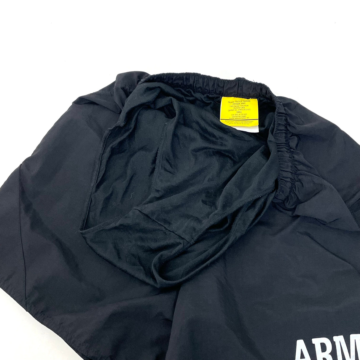 【美品】アメリカ陸軍 U.S.ARMY ブラック/シルバーレター IPFU トレーニング ショートパンツ 前期型【FB-PT-0031A-】