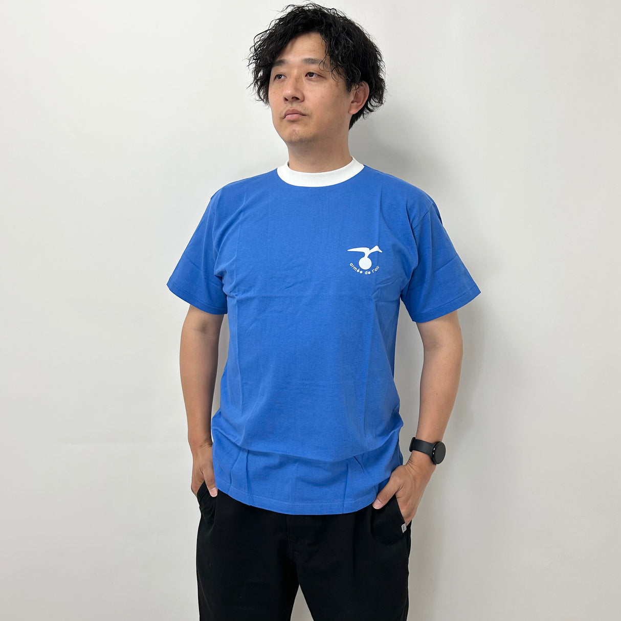 フランス空軍 エアフォース ブルー Tシャツ 新品 T87N-