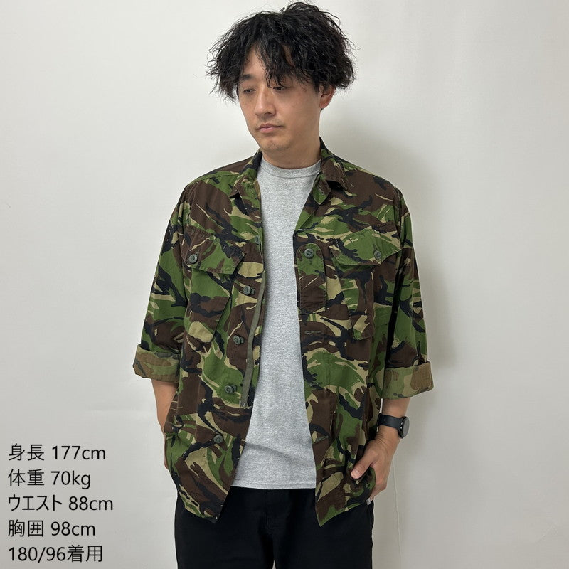 イギリス軍 DPM カモフラージュ ライトウェイト コンバットジャケット USED B23U=