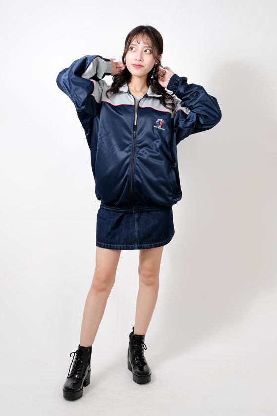 フランス陸軍 ネイビー トレーニングジャケット 新品 F31N=