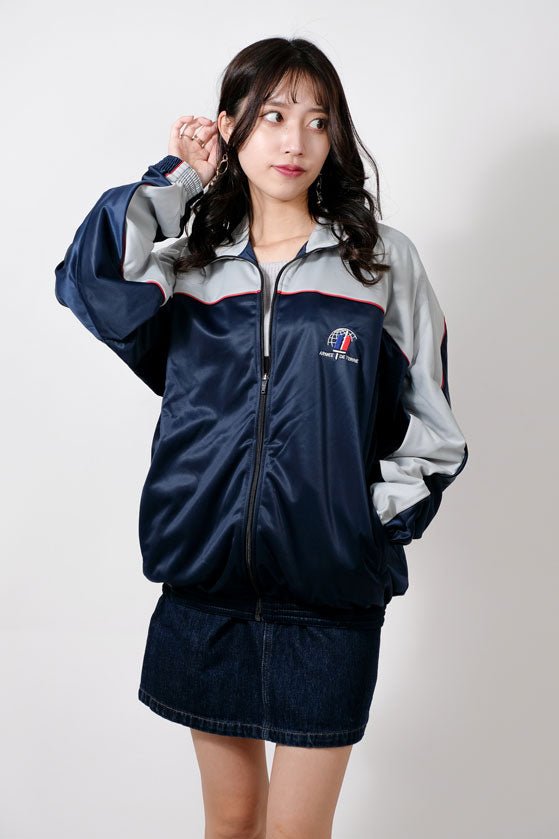 フランス陸軍 ネイビー トレーニングジャケット 新品 F31N=