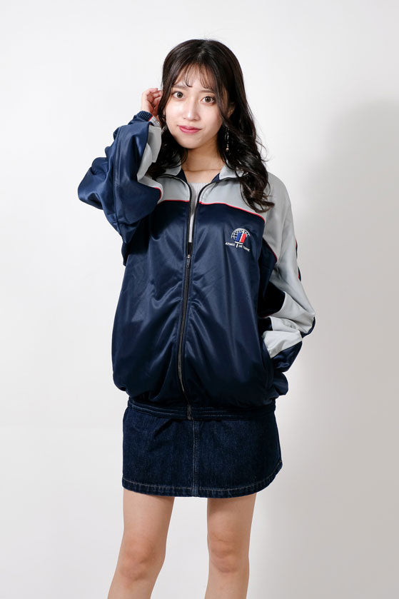 フランス陸軍 ネイビー トレーニングジャケット 新品 F31N=
