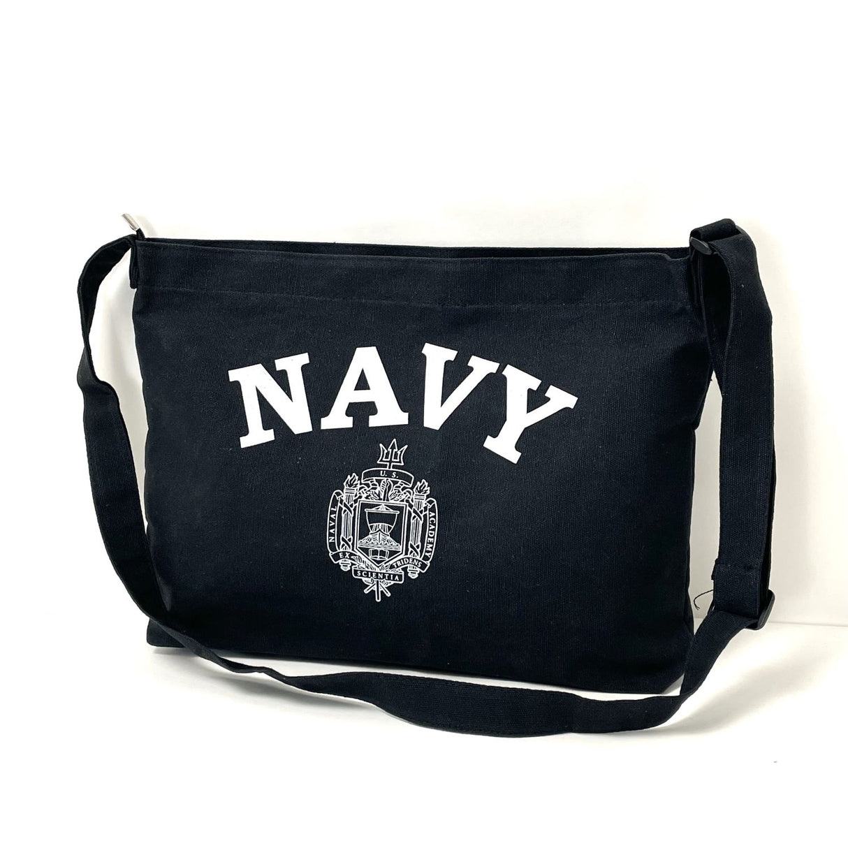 US N.A. ネービーアカデミー. ブラック, ショルダーバッグ 新品 A14N=