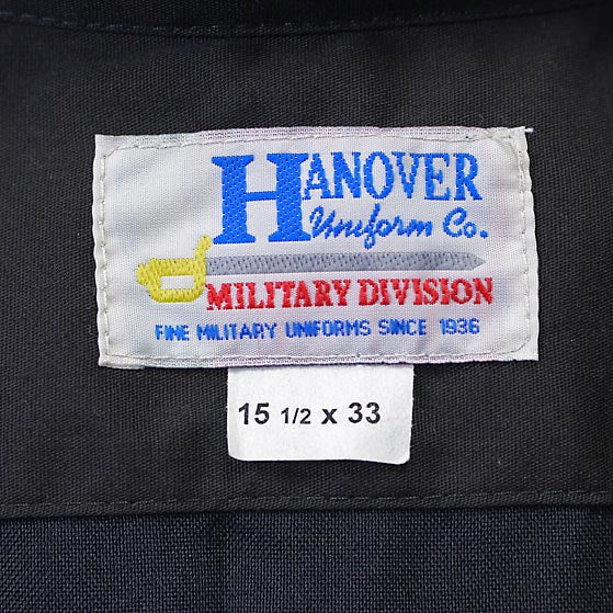 アメリカ海軍 U.S.NAVY ブラック 長袖ドレスシャツ 新品 A15N=