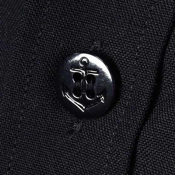 アメリカ海軍 U.S.NAVY ブラック 長袖ドレスシャツ 新品 A15N=