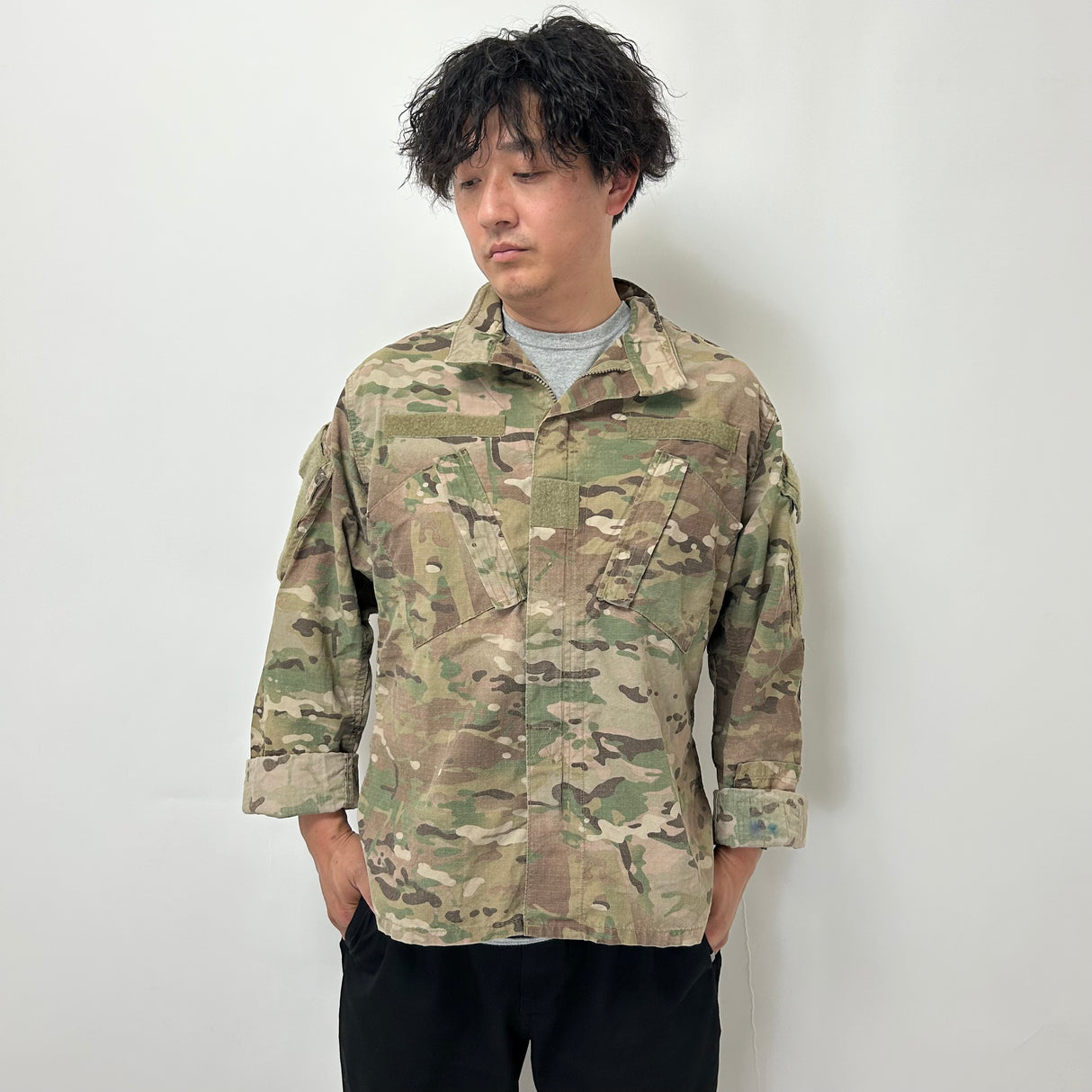 アメリカ軍 U.S.ARMY マルチカム リップストップ コンバットジャケット ニアニュー A20N2=