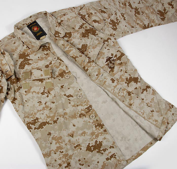 アメリカ海兵隊 USMC MCCUU デザート マーパット カモフラージュ コンバットジャケット USED =