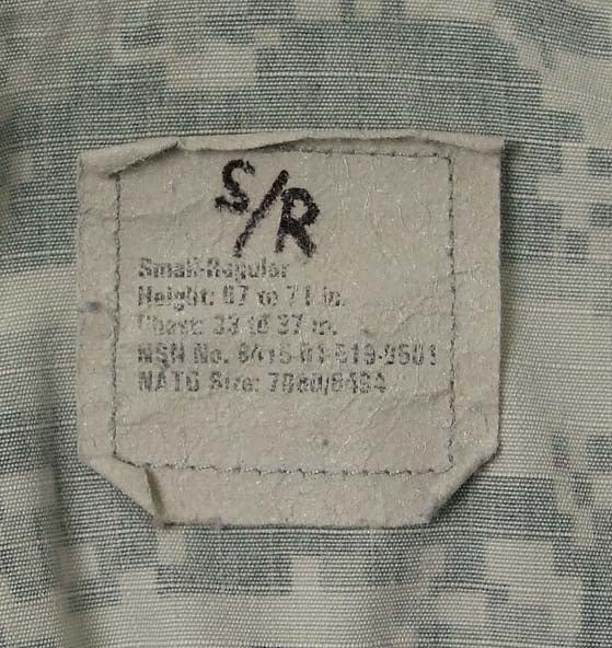 アメリカ軍 ACU デジタルカモ コンバットジャケット USED A3U=