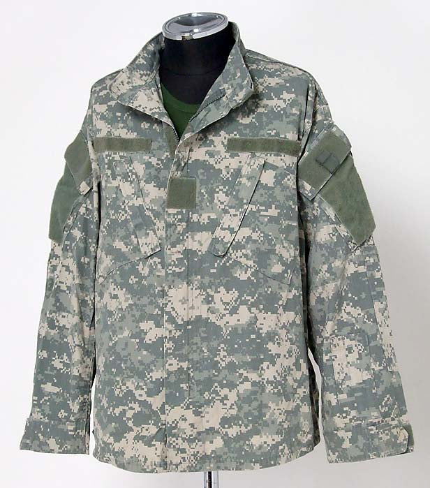 アメリカ軍 ACU デジタルカモ コンバットジャケット USED A3U=