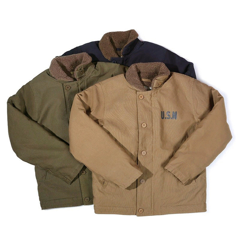 US.NAVY.復刻版、N-1.デッキジャケット 新品 A40NZ
