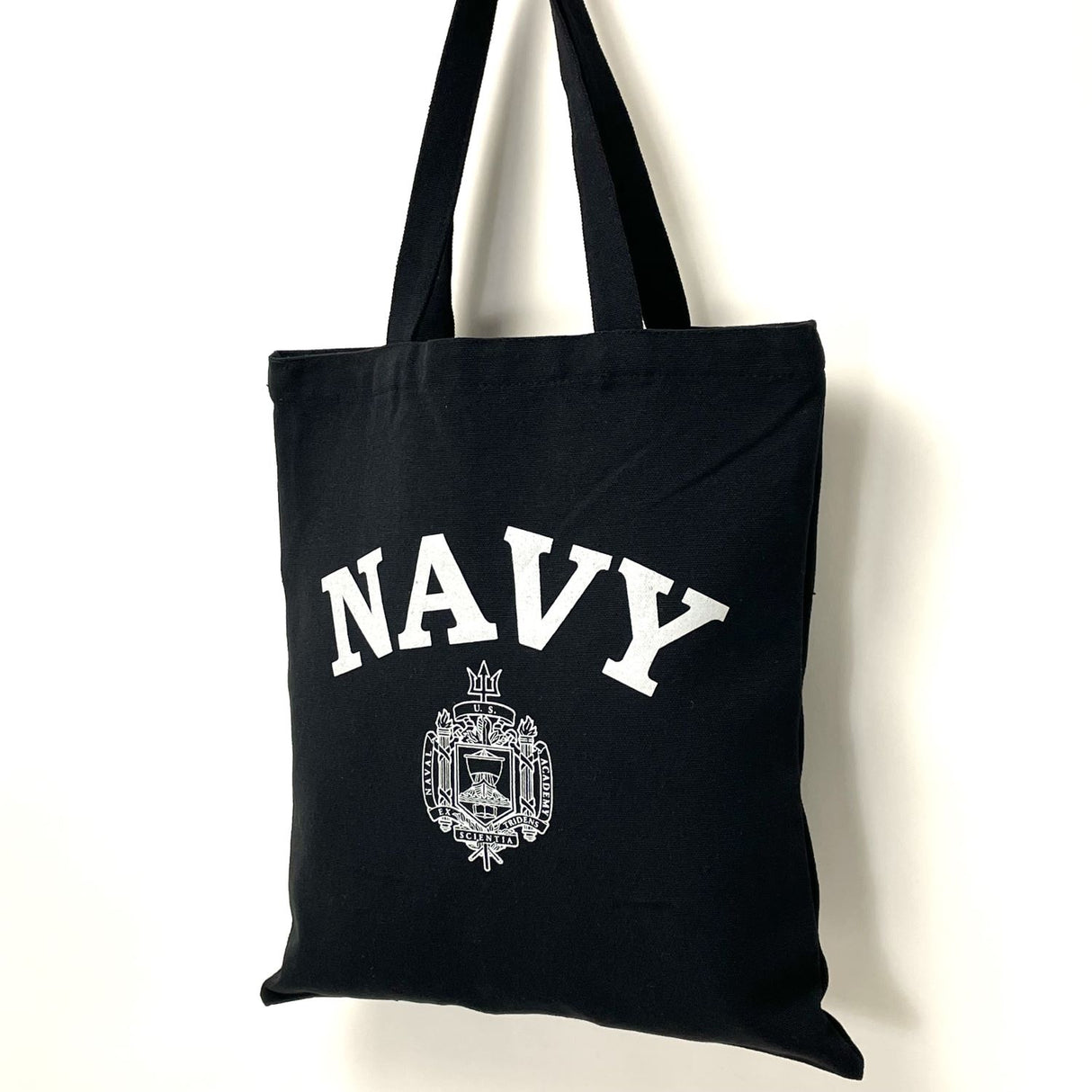 (5/20まで特価)US N.A. ネービーアカデミー. ブラック, トートバッグ 新品 A6N-