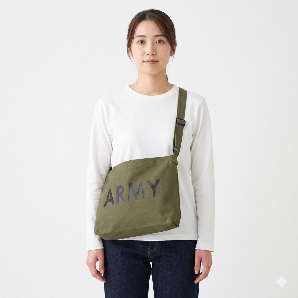 US ARMY アーミーグリーン. ショルダーバッグ 新品 A7N-
