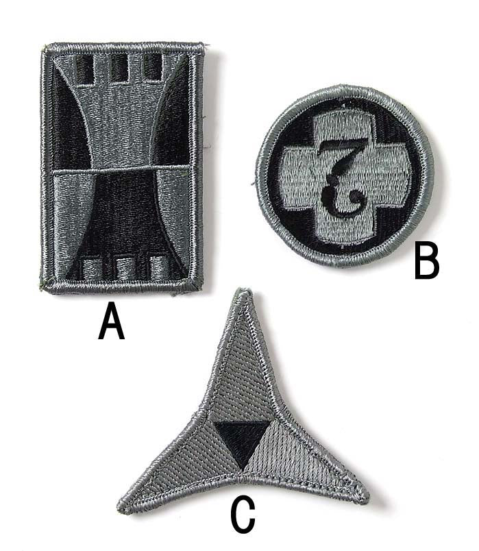 アメリカ軍 ACU ベルクロ付 部隊章ワッペン 新品 ACU-B-