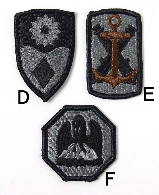 アメリカ軍 ACU ベルクロ付 部隊章ワッペン 新品 ACU-B-