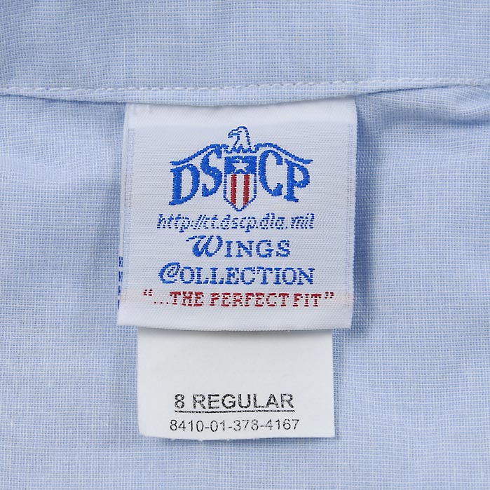 【レディース特価】アメリカ空軍 USAF ライトブルー レディース タックイン ドレスシャツ ニアニュー AF-LS-LN2-