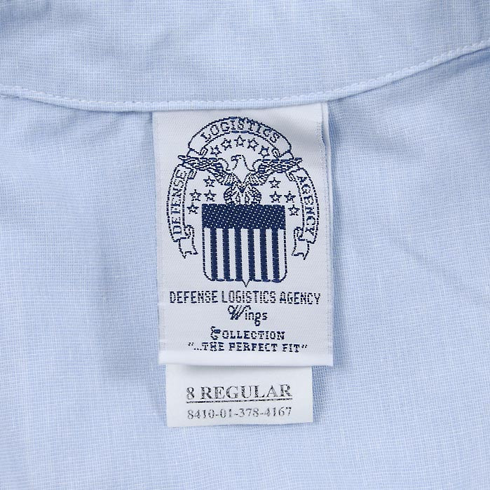 【レディース特価】アメリカ空軍 USAF ライトブルー レディース タックイン ドレスシャツ USED AF-LS-LU-