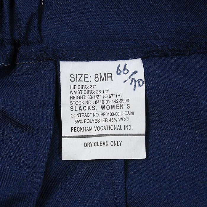 【レディース特価】アメリカ空軍 USAF ダークブルー レディース スラックス 新品 AF-PLN-DARK=