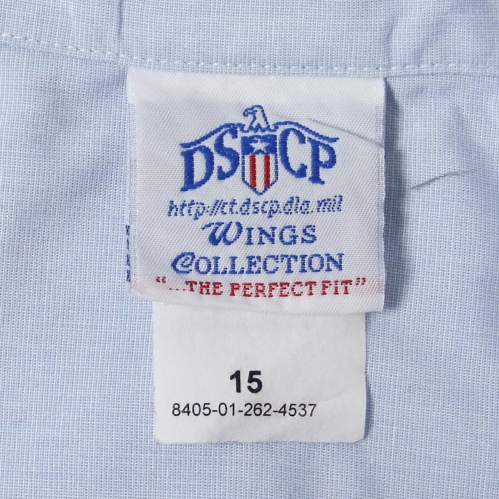 アメリカ空軍 USAF ライトブルー 半袖ドレスシャツ USED AF-SS-U-