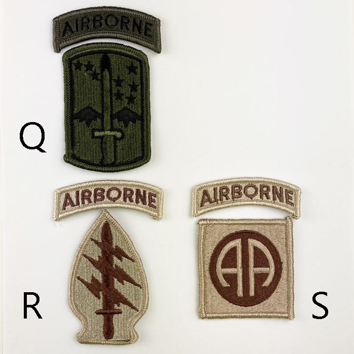 アメリカ軍 エアボーン ワッペン 新品 AIRBORNE-