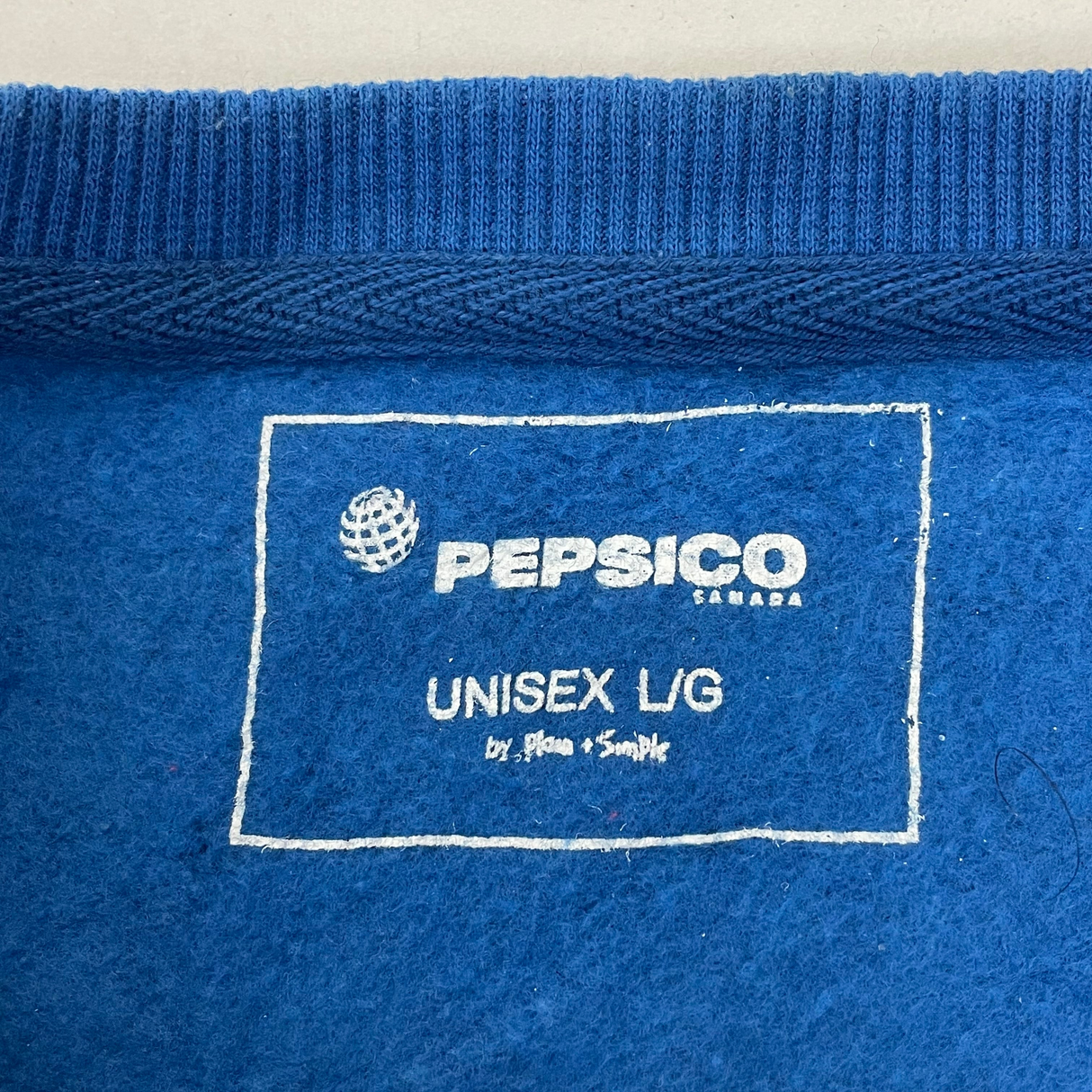 PEPSICO/ペプシコ ブルー スウェットシャツ Lサイズ【FB-SS-0020B=】