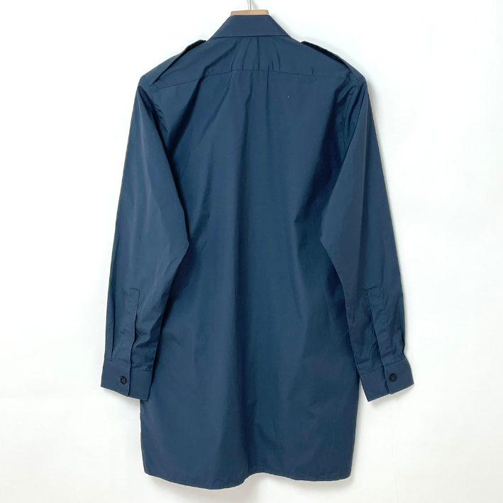 イギリス空軍 RAF ミッドブルー ドレスシャツ USED B16U-