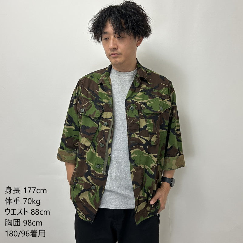 イギリス軍 DPM カモフラージュ ライトウェイト コンバットジャケット BランクUSED B23U2=