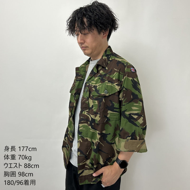 イギリス軍 DPM カモフラージュ ライトウェイト コンバットジャケット BランクUSED B23U2=