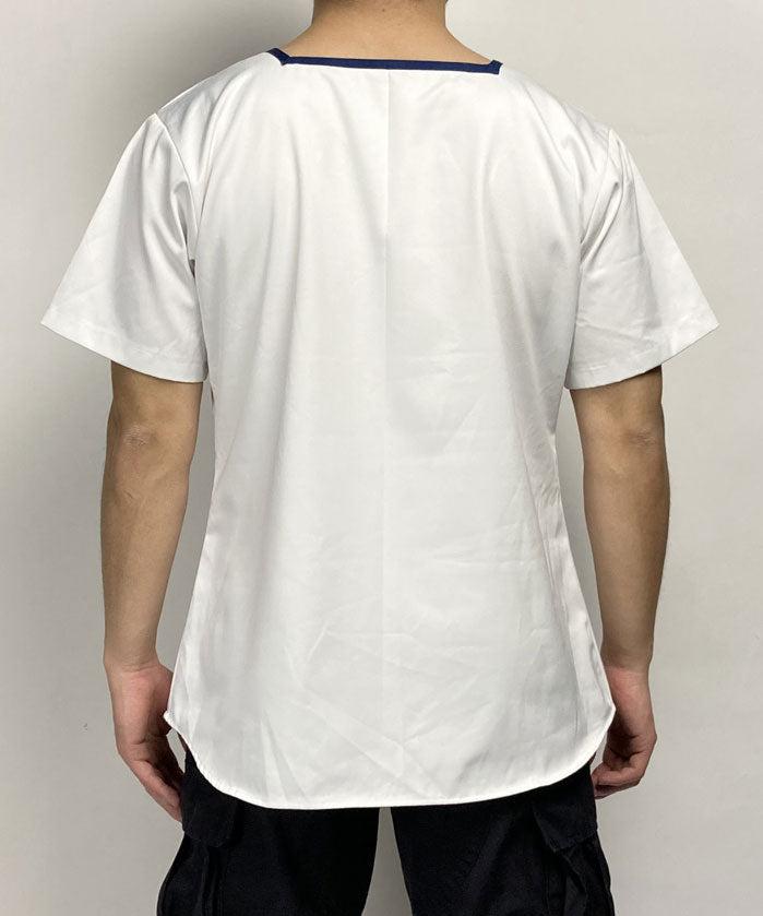 イギリス海軍 ROYAL NAVY ホワイト 半袖シャツ USED B43U-