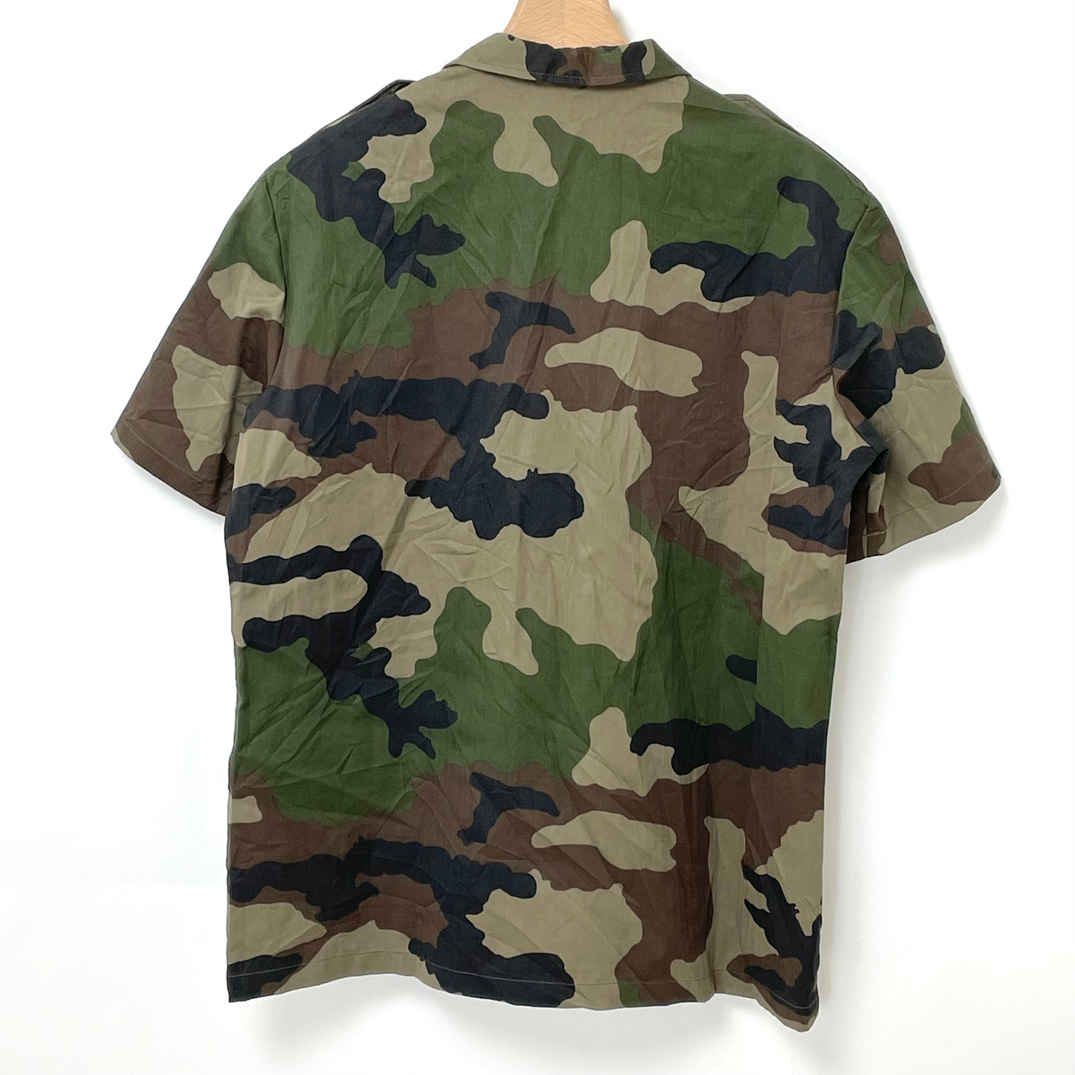 【新品】2008年製 フランス軍 CCE カモフラージュ HBT 半袖チャドシャツ サイズ表記41-42【FB-SH-ML0002S-】